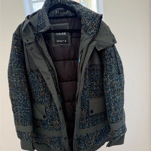 Noise women’s Tweed and Gray Puffer Jacket